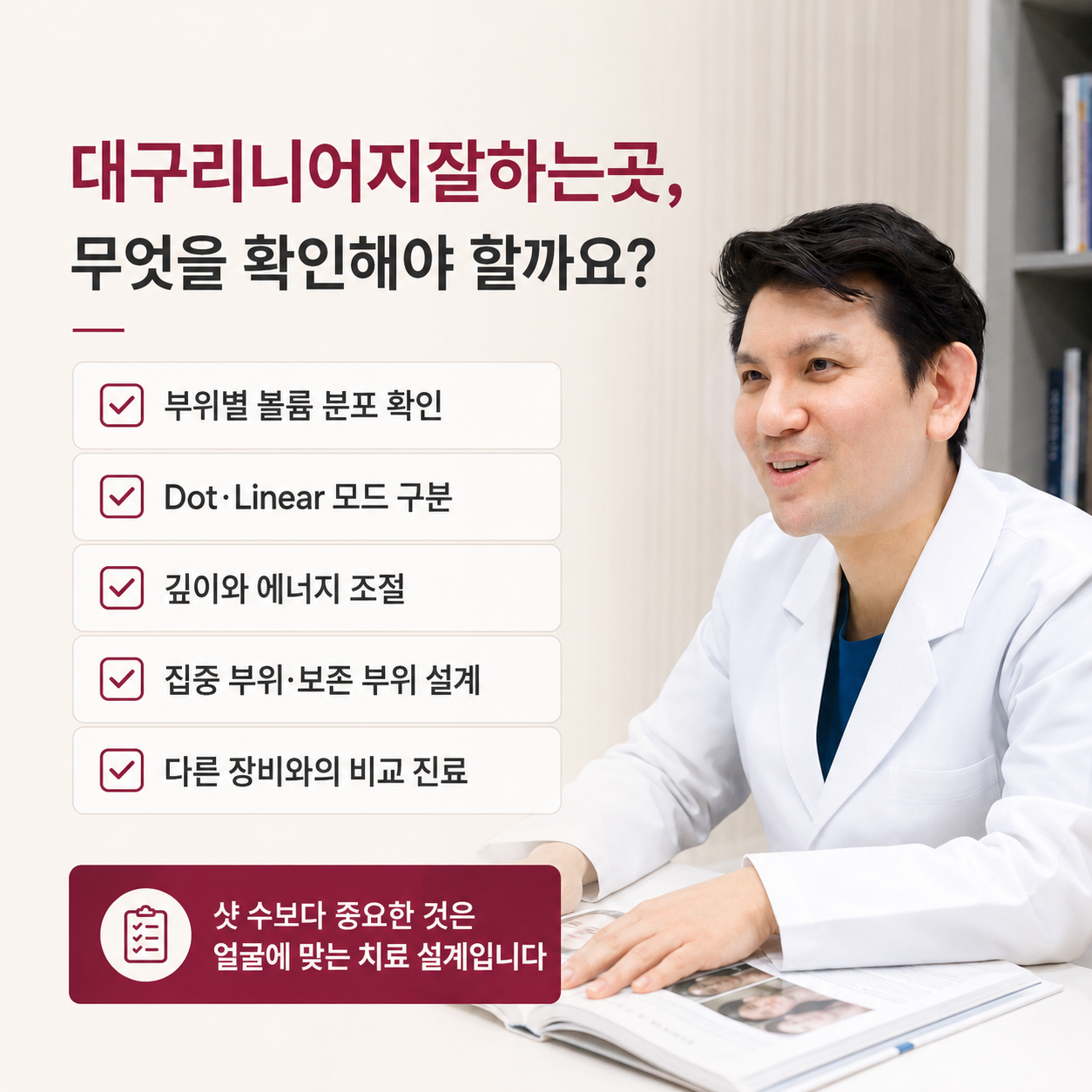 대구리니어지잘하는곳 볼륨 보존 HIFU 리프팅 병원 선택 기준