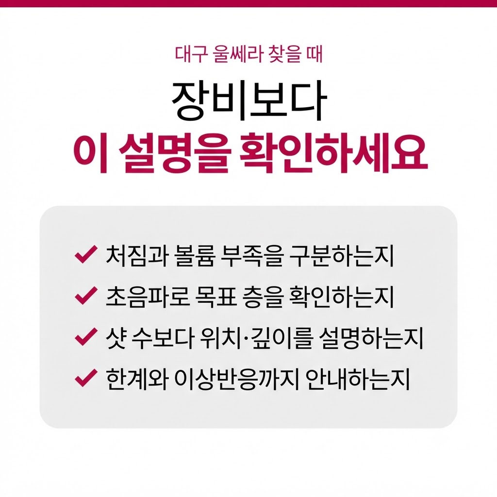 울쎄라 시술 전 확인할 의료진 자격과 개인별 치료 계획