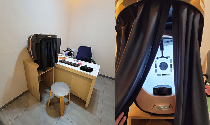 오오피부과 피부진단기 마크뷰 촬영실